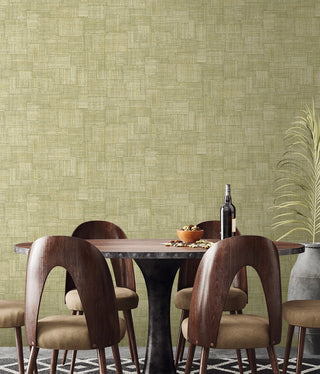 RA41717 textured vinyl wallpaper dinign room chair from the Raffia collection by Seabrook Designs
