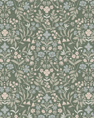 Riverpine Studio Saybrook Sage Roselyn Floral Wallpaper at Say Decor