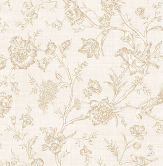 Leoura Chinoiserie Neutral Peel and Stick Wallpaper at Say Decor