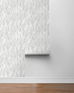 SG12308 palm leaf peel and stick wallpaper roll from Stacy Garcia Home