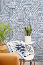 SG12402 geometric peel and stick wallpaper decor from Stacy Garcia Home