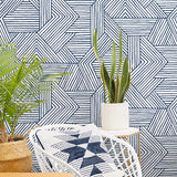 SG12402 geometric peel and stick wallpaper decor from Stacy Garcia Home