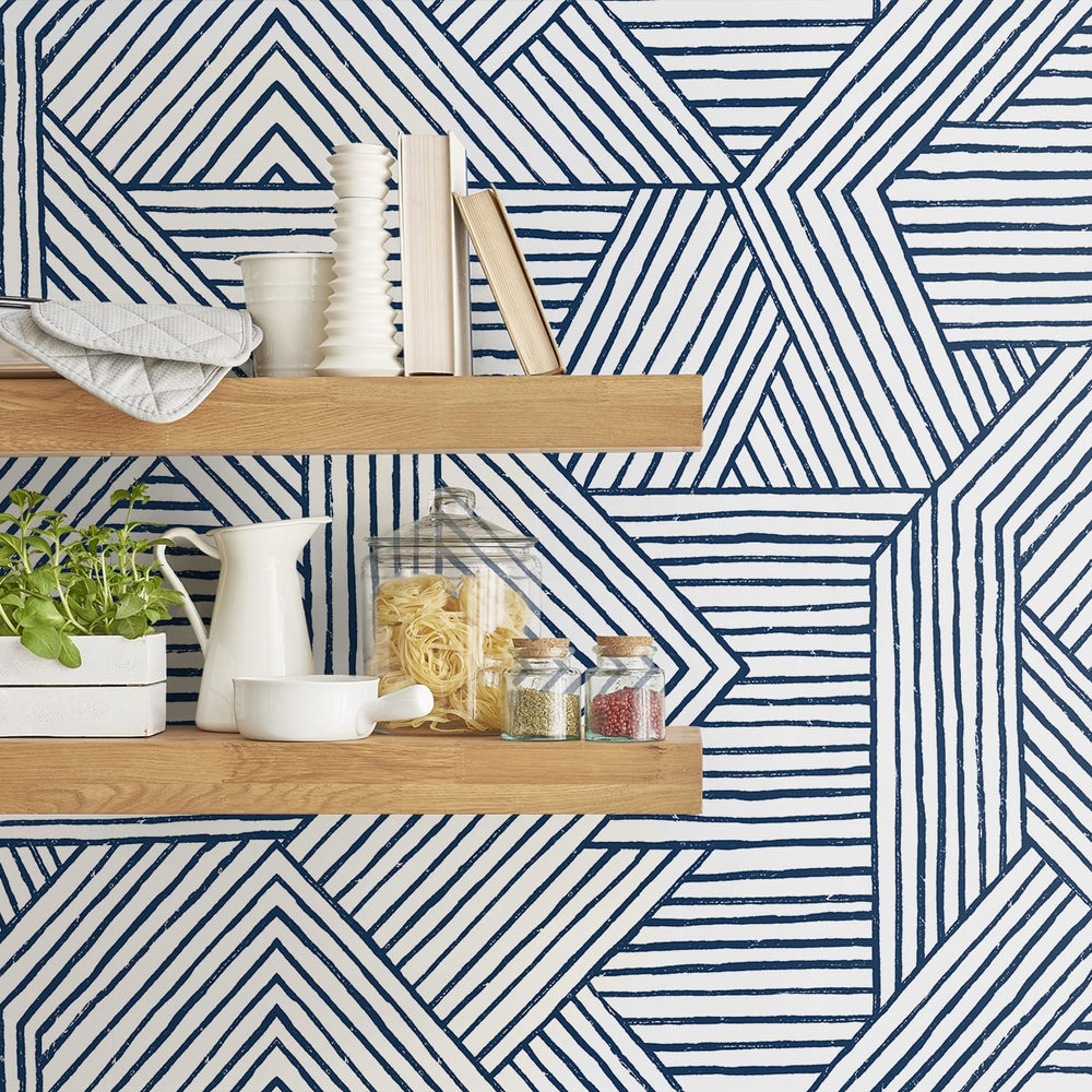 
                  
                    SG12402 geometric peel and stick wallpaper accent from Stacy Garcia Home
                  
                