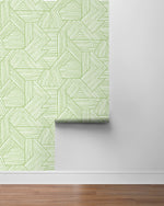 SG12404 geometric peel and stick wallpaper roll from Stacy Garcia Home