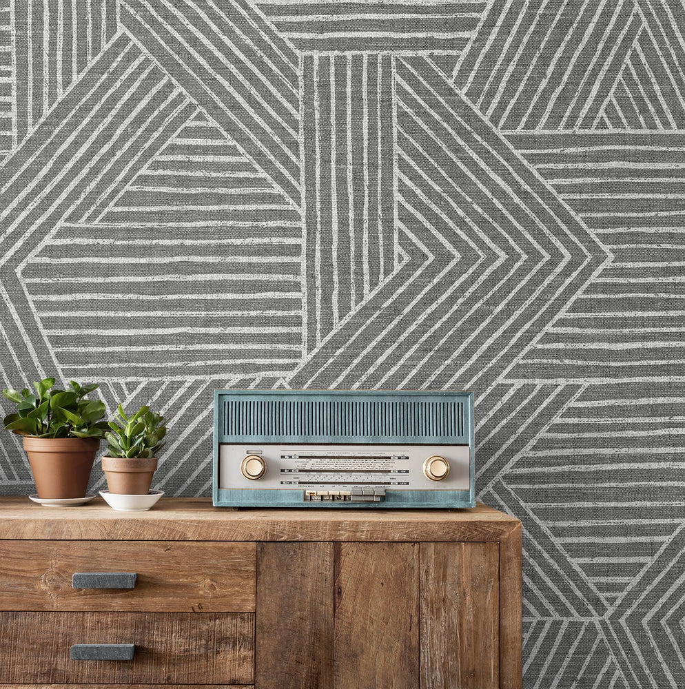 SG12406 geometric peel and stick wallpaper decor from Stacy Garcia Home