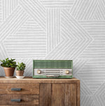SG12408 geometric peel and stick wallpaper decor from Stacy Garcia Home