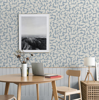 SG12802 abstract geometric peel and stick wallpaper dining room from Stacy Garcia