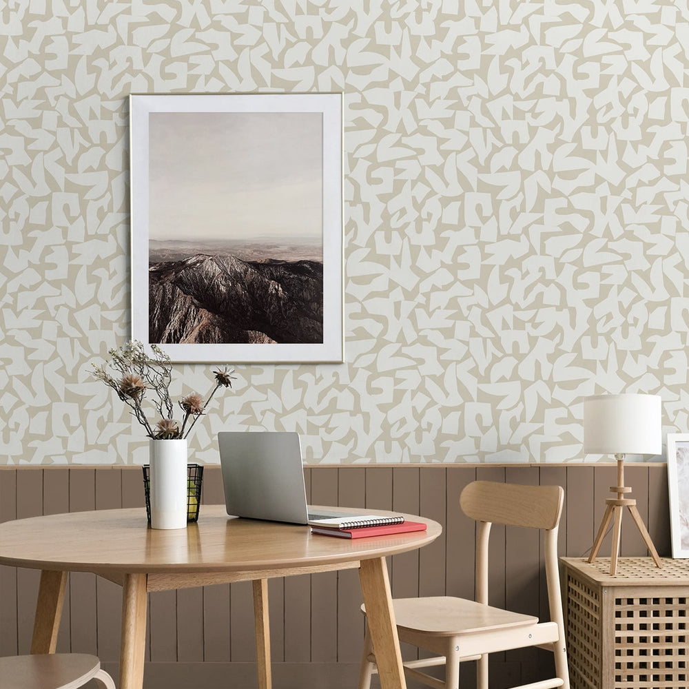 
                  
                    SG12805 abstract geometric peel and stick wallpaper dining room from Stacy Garcia
                  
                