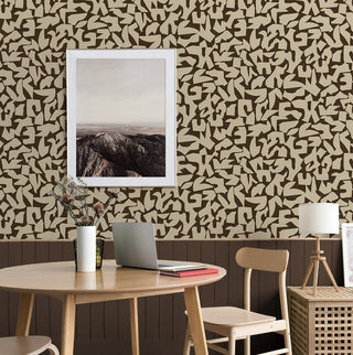 SG12806 abstract geometric peel and stick wallpaper dining room from Stacy Garcia