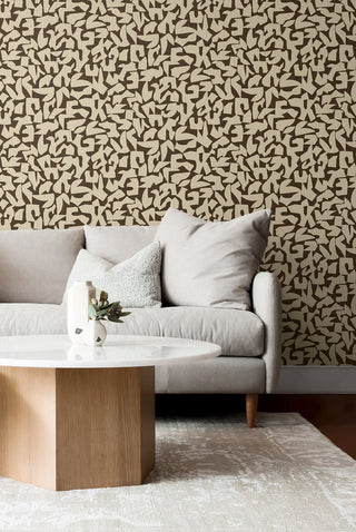 SG12806 abstract geometric peel and stick wallpaper living room from Stacy Garcia