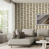 SG12907 geometric peel and stick wallpaper living room from Stacy Garcia Home