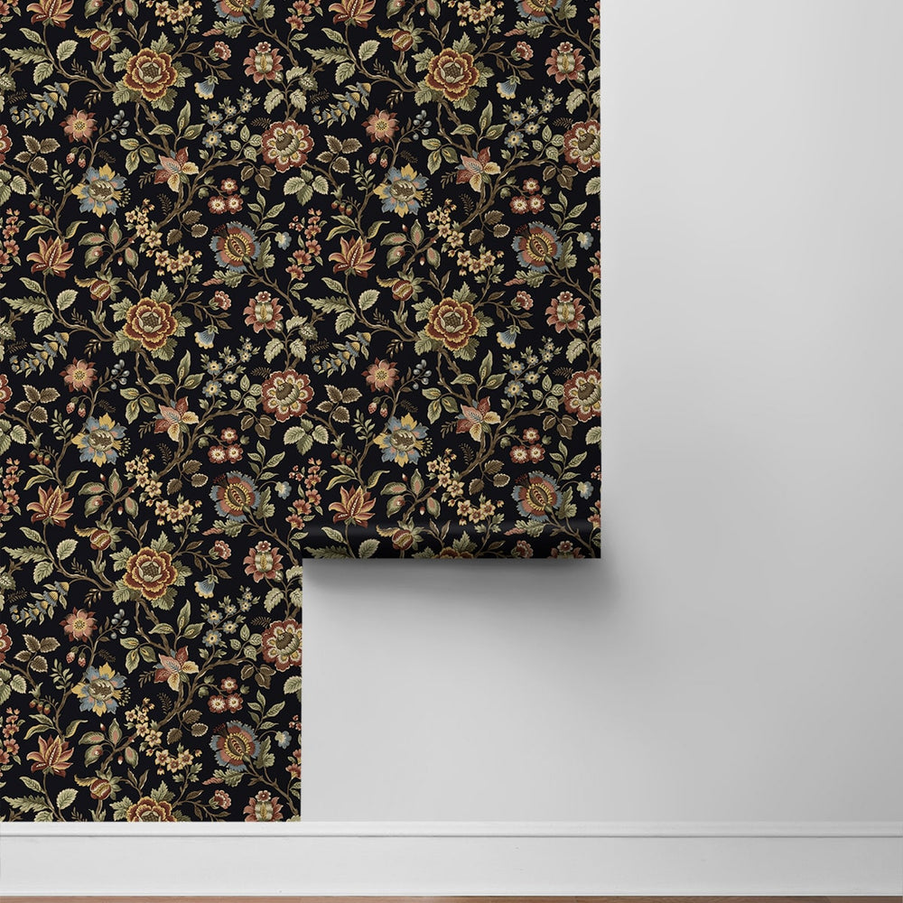 
                  
                    SG13001 jacobean floral peel and stick wallpaper roll from The Sojourn Collection by Stacy Garcia
                  
                