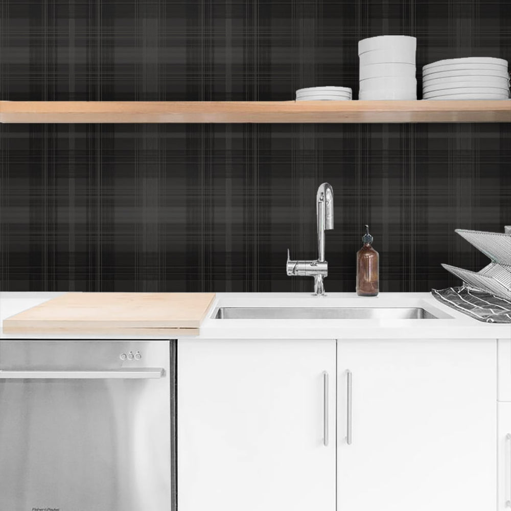 
                  
                    SG13100 plaid peel and stick wallpaper kitchen from The Sojourn Collection by Stacy Garcia
                  
                