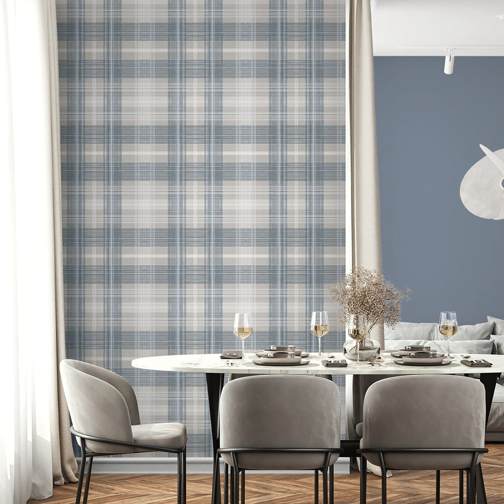 
                  
                    SG13102 plaid peel and stick wallpaper modern dining from The Sojourn Collection by Stacy Garcia
                  
                