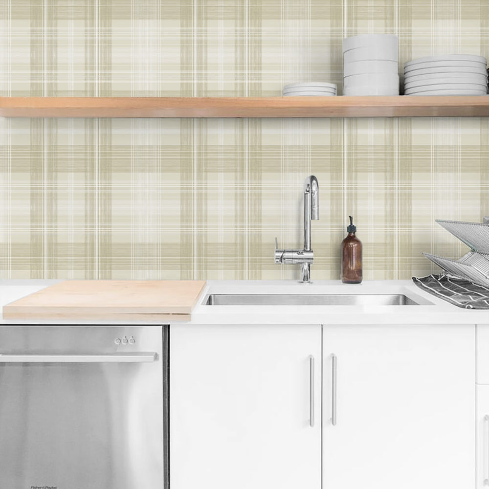 
                  
                    SG13107 plaid peel and stick wallpaper kitchen cabinet from The Sojourn Collection by Stacy Garcia
                  
                