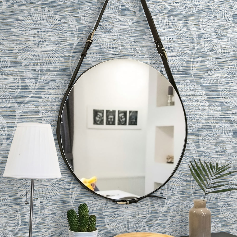 
                  
                    SG13302 faux grass floral peel and stick wallpaper entryway from The Sojourn Collection by Stacy Garcia
                  
                