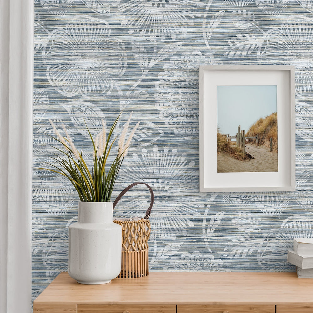 
                  
                    SG13302 faux grass floral peel and stick wallpaper side table from The Sojourn Collection by Stacy Garcia
                  
                