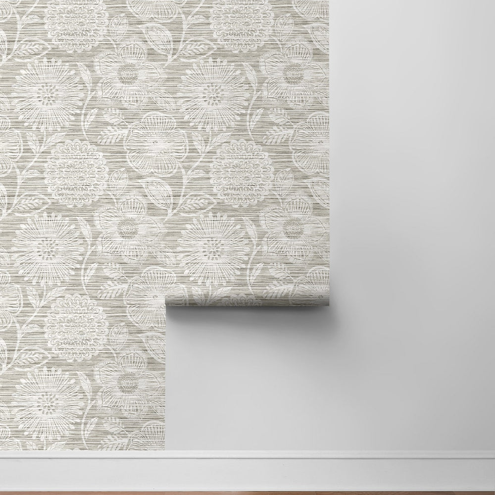 
                  
                    SG13308 faux grass floral peel and stick wallpaper roll from The Sojourn Collection by Stacy Garcia
                  
                