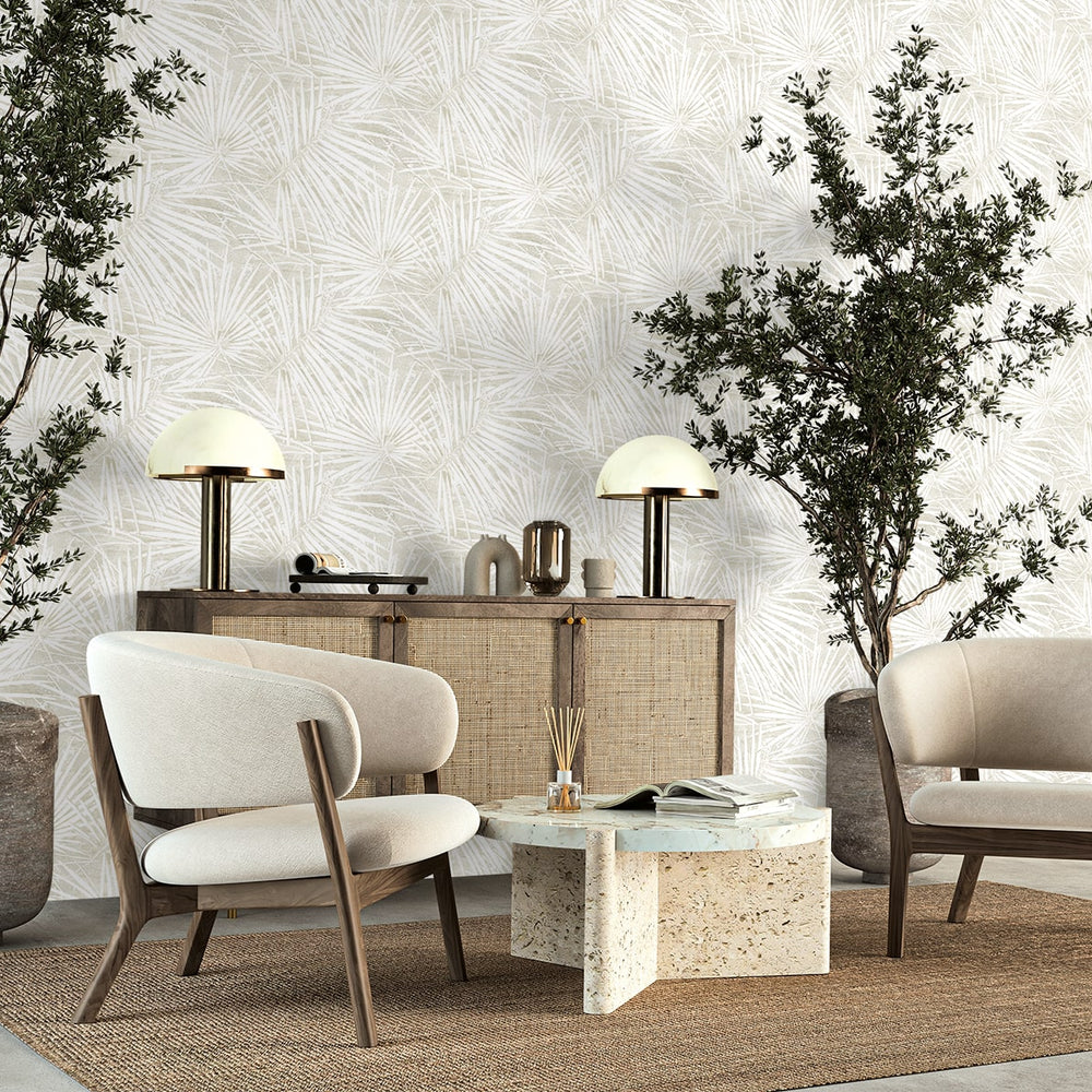 
                  
                    SG13407 palm leaf peel and stick wallpaper sitting area from The Sojourn Collection by Stacy Garcia Home
                  
                