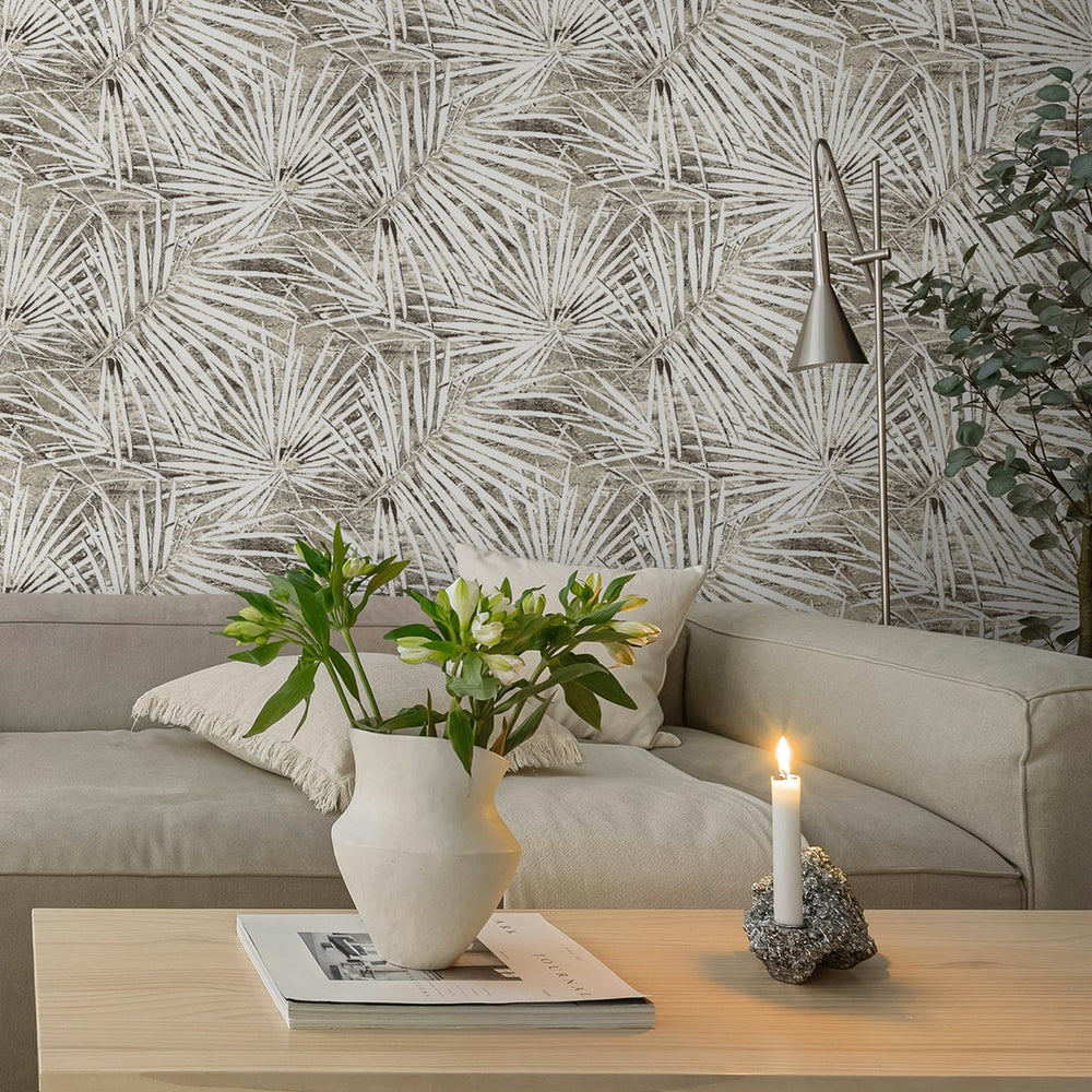 
                  
                    SG13408 palm leaf peel and stick wallpaper coffee table from The Sojourn Collection by Stacy Garcia Home
                  
                
