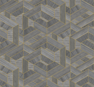 SHS10303 wood veneer grasscloth wallpaper from Seabrook Designs