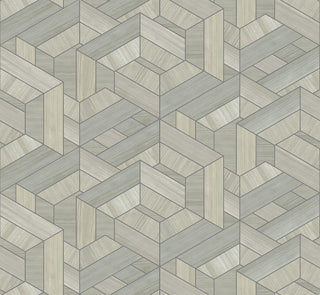 SHS10308 wood veneer grasscloth wallpaper from Seabrook Designs