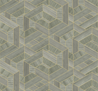 SHS10309 wood veneer grasscloth wallpaper from Seabrook Designs
