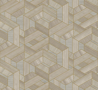 SHS10310 wood veneer grasscloth wallpaper from Seabrook Designs