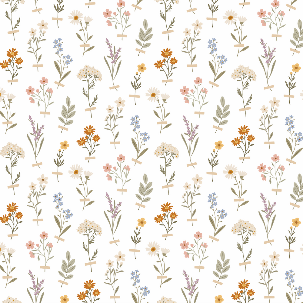 floral peel and stick wallpaper from Loomwell Home Goods