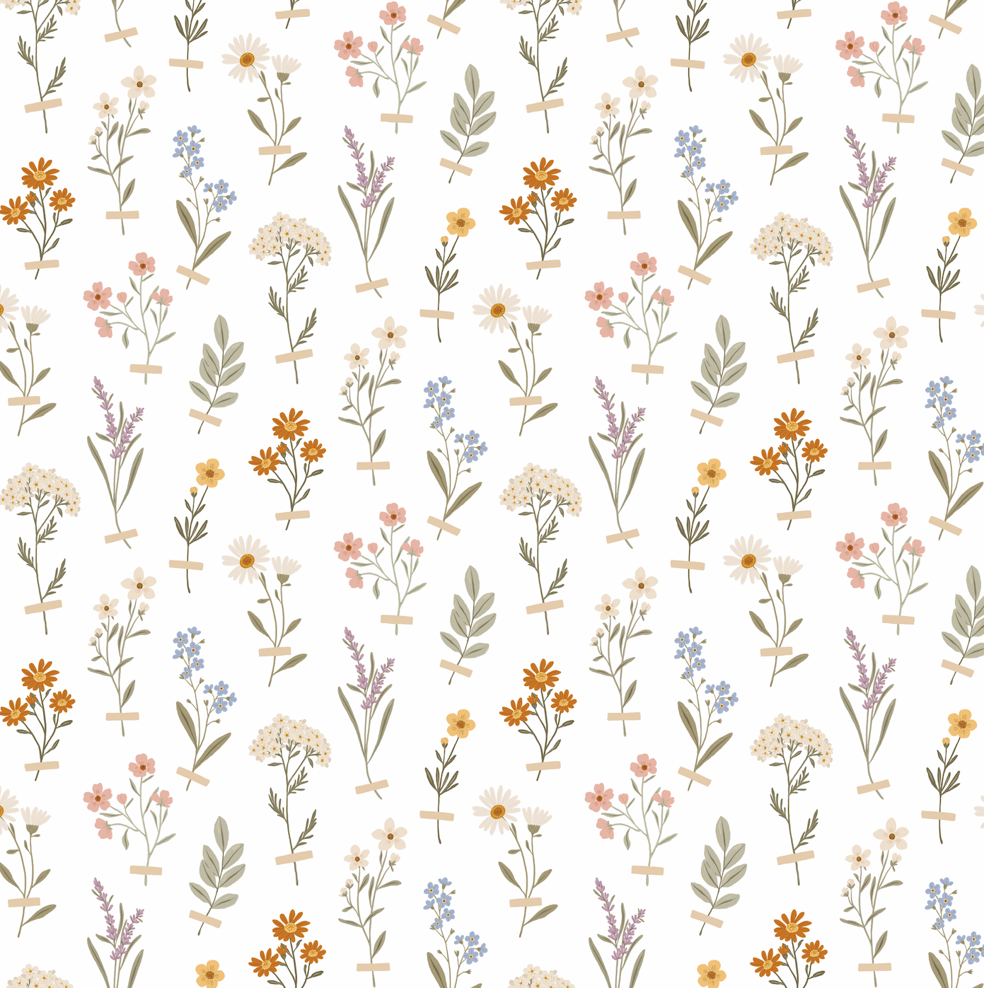floral peel and stick wallpaper from Loomwell Home Goods