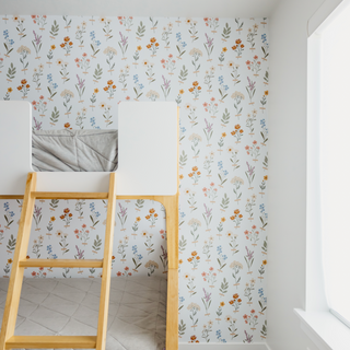 floral peel and stick wallpaper decor from Loomwell Home Goods