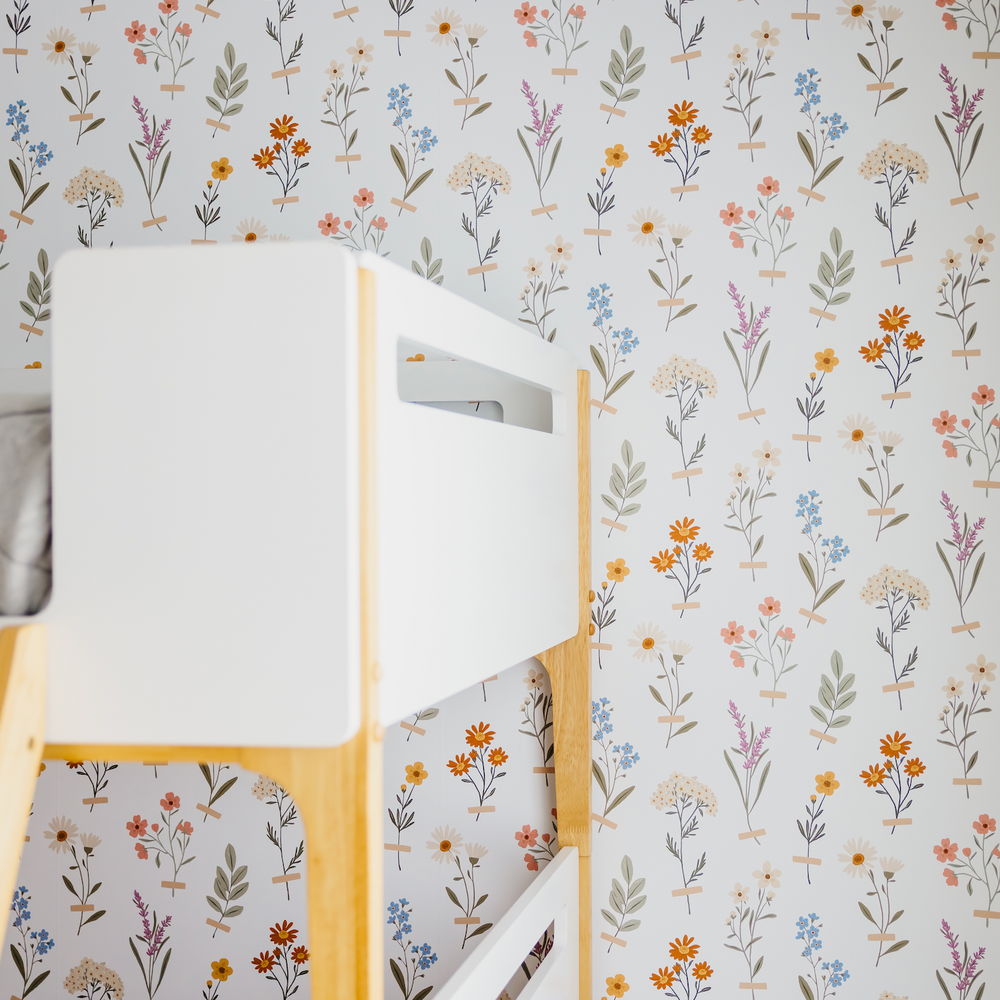 
                  
                    floral peel and stick wallpaper nursery from Loomwell Home Goods
                  
                