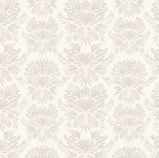 white botanical peel and stick wallpaper from Loomwell Home Goods