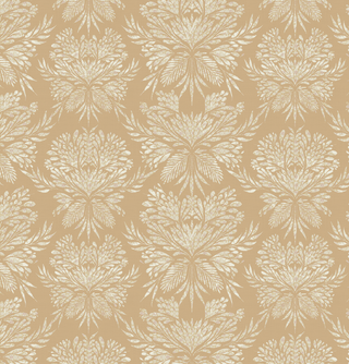 yellow botanical peel and stick wallpaper from Loomwell Home Goods
