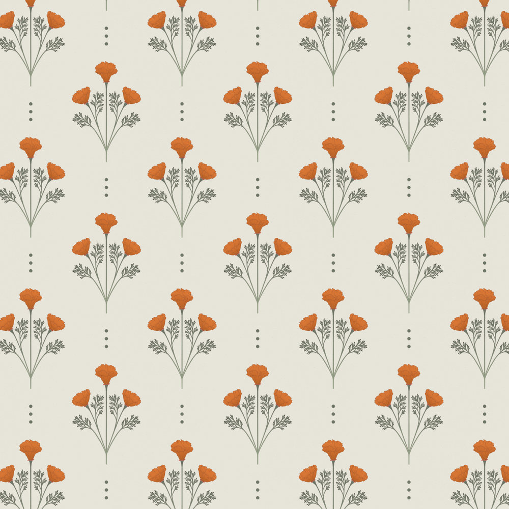 floral peel and stick wallpaper from Loomwell Home Goods