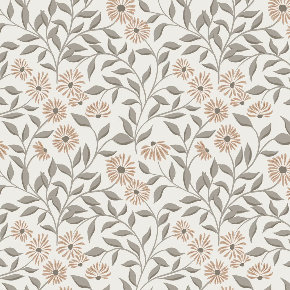 
                  
                    neutral floral peel and stick wallpaper from Loomwell Home Goods
                  
                