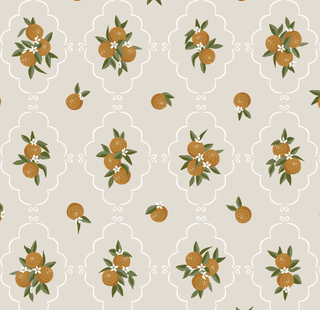 grey fruit peel and stick wallpaper from Loomwell Home Goods