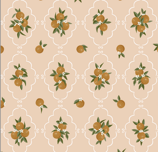 peach fruit peel and stick wallpaper from Loomwell Home Goods