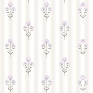 Susannah Purple Floral Peel and Stick Wallpaper from Say Decor