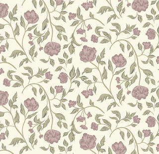 pink floral peel and stick wallpaper from Loomwell Home Goods