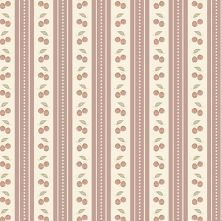 red cherry stripe peel and stick wallpaper from Loomwell Home Goods