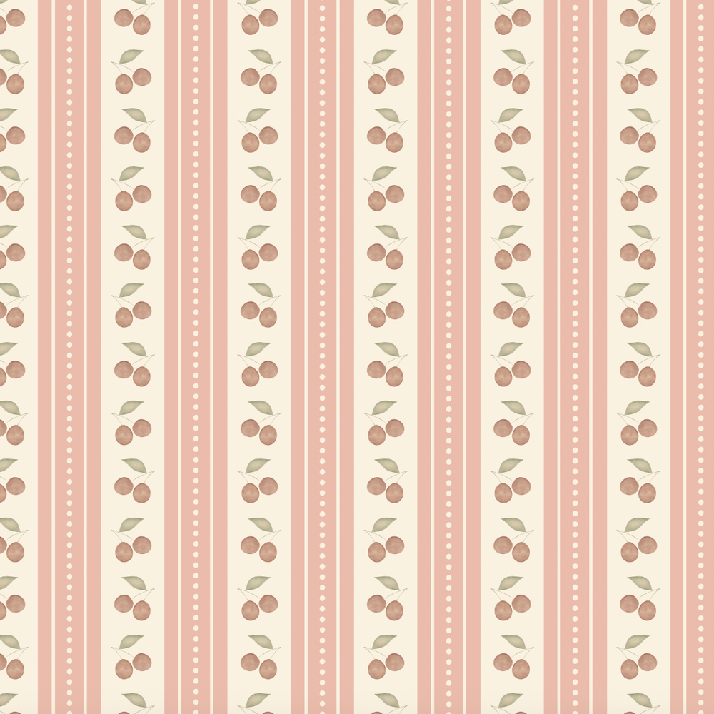 
                  
                    pink cherry stripe peel and stick wallpaper from Loomwell Home Goods
                  
                