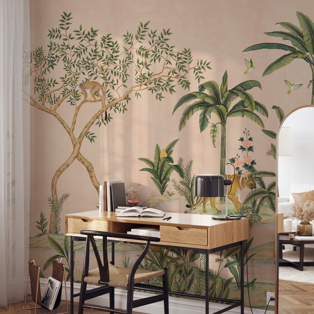 
                  
                    Rani Jungle Oasis Pink Wall Mural office from Say Decor
                  
                
