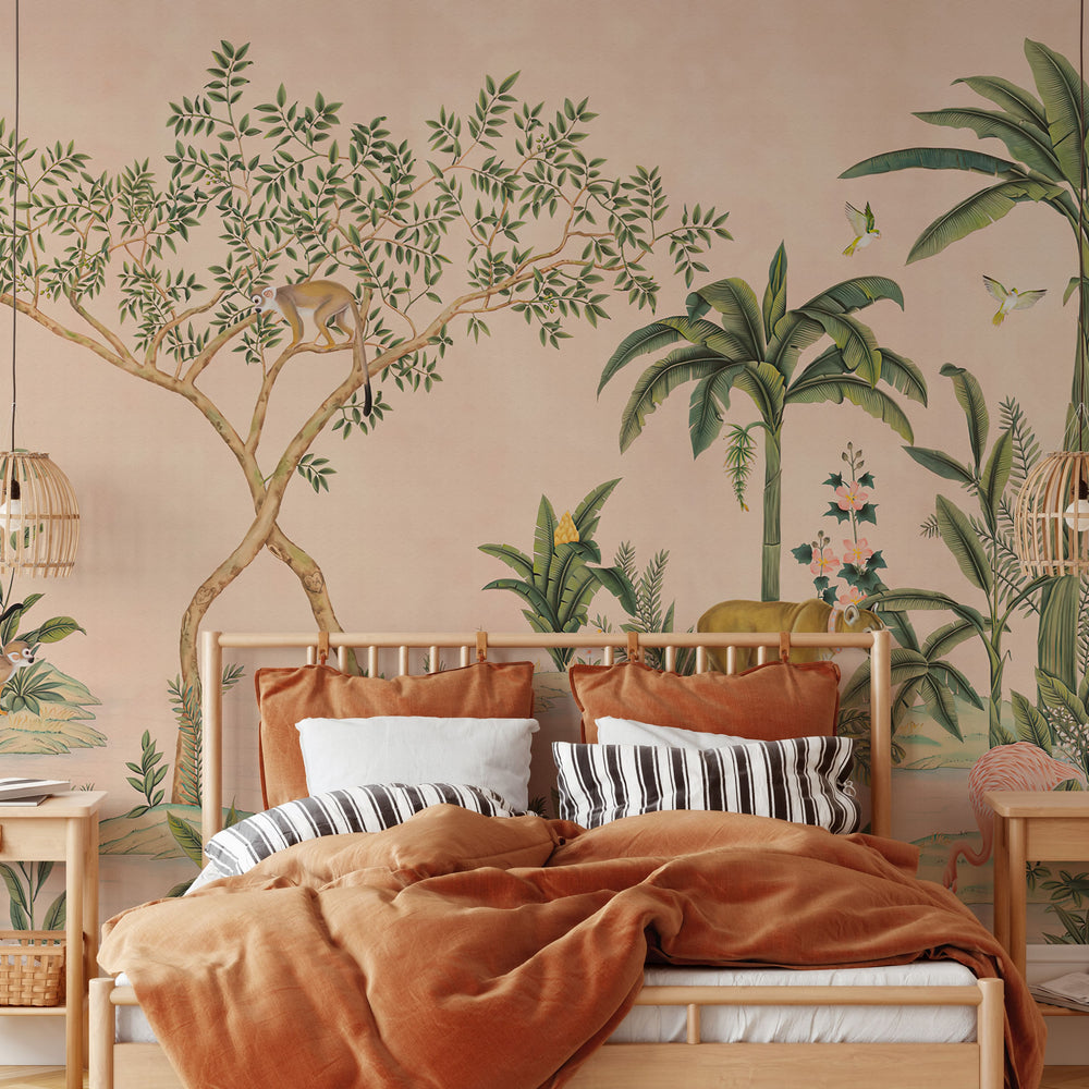
                  
                    Rani Jungle Oasis Pink Wall Mural decor from Say Decor
                  
                