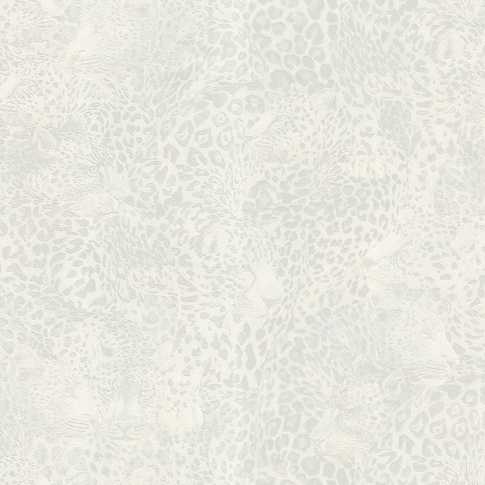 
                  
                    Dolce & Gabbana Casa Leopardo Incognito vinyl animal wallpaper in shade Porcelain
                  
                