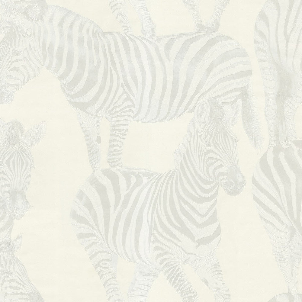 
                  
                    Dolce & Gabbana Zebra Romance animal vinyl unpasted wallpaper in shade porcelain
                  
                