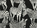 Dolce & Gabbana Zebra Romance animal vinyl unpasted wallpaper in shade ebony