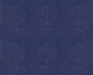 Dolce & Gabanna Casa Damasco vinyl wallpaper in shade Indigo