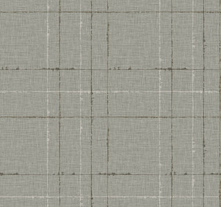 TH90100 Fibers and Threads Gorton Plaid Embossed Vinyl Unpasted Wallpaper from Say Decor