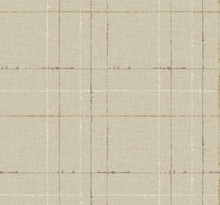 TH90103 Fibers and Threads Gorton Plaid Embossed Vinyl Unpasted Wallpaper from Say Decor